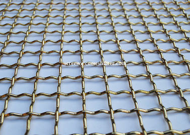 Good price Brass Woven Decorative Wire Mesh Stainless Steel Metal Crimped Wire Mesh online