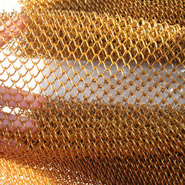 Good price Gold Stainless Steel Diamond Shape Decorative Metal Mesh For Curtain Or Decoration online