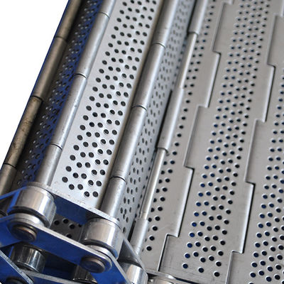 Good price Stainless Steel Perforated 2mm Plate Link Conveyor Belt online