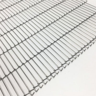Good price Stainless Steel Pizza Oven Ladder Chain link Conveyor Flat Wire Mesh Flex Belt for chocolate enrobe,304 316 online