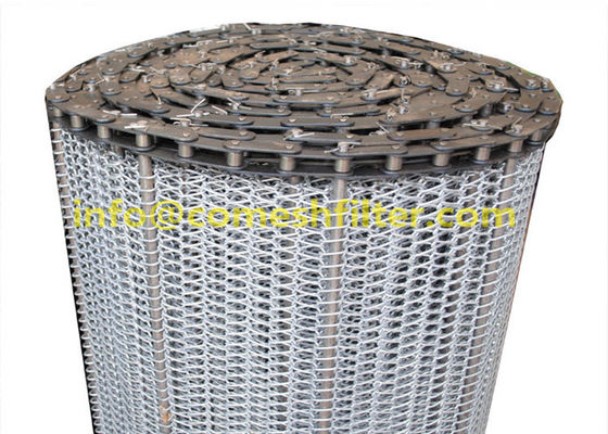 Good price High Temperature Galvanized Carbon Steel Metal Mesh Conveyor Chain Driven Belt for oven wood drying online