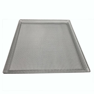 Good price 304 Grade Stainless Steel Crimped FDA Wire Mesh Tray online
