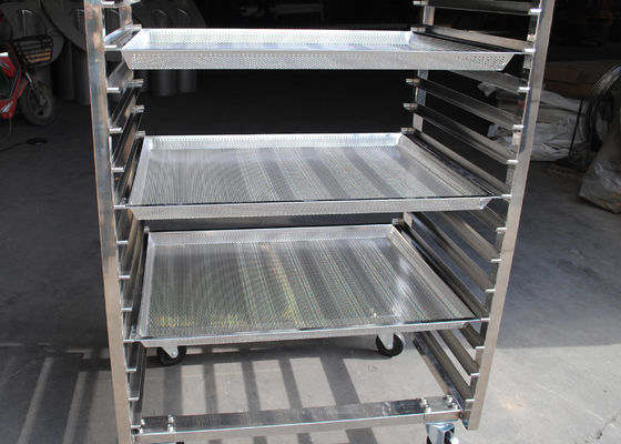 Good price Ss201 15 Layer Bread Trolley For Fast Food Kitchen Equipment online