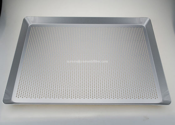 Good price 400x300mm Aluminum Perforated Baguette Tray For Oven online