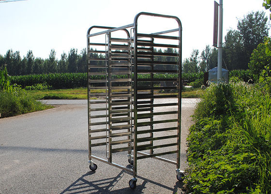 Good price Fast Food 0.7mm Ss304 Bakery Trolley With Trays online