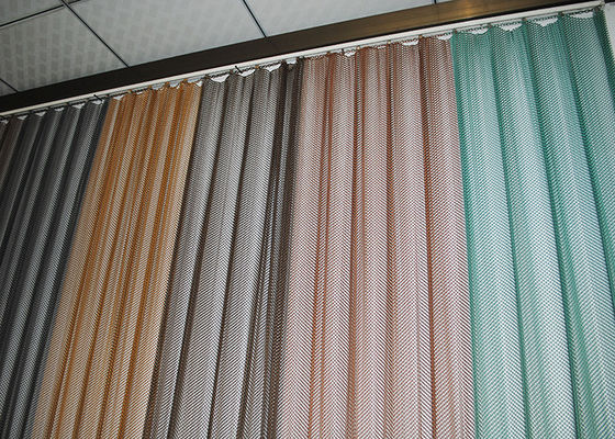 Good price Sgs Customized Aluminum Alloy Metal Coil Drapery For Mesh Curtain online