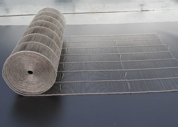 316 Grade Flat Flex Stainless Steel Wire Mesh Conveyor Belt For Bakery