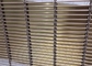 Gold Color Decorative Metal Mesh Sheets For Exterior Wall Decoration