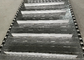 Light Grey Stainless Steel Plate Link Conveyor Belt With Baffle