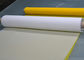 50 Inch 80T Polyester Screen Printing Mesh For Ceramics Printing , White / Yellow Color