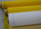 50 Inch 80T Polyester Screen Printing Mesh For Ceramics Printing , White / Yellow Color