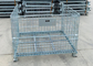 Stackable Collapsible Metal Storage Wire Mesh Warehouse Steel Basket