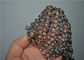 Square Shape Stainless Steel Chainmail Scrubber Non - Toxic For Kitchen