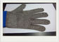 316L Plus Long Section Stainless Steel Mesh Safety Gloves With Nylon Belt For Slaughter