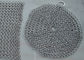 7X7 Inch 316 SS Ringer Cast Iron Cleaner / Wire Mesh Scrubber Round Shape