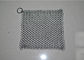 4X4 Inch 316L Stainless Steel Chainmail Scrubber for Cast Iron Pan