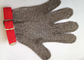 Reversible Safety Level 5 Stainless Steel Gloves With Textile Strap Silver Color