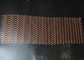 Copper Colored Stainless Steel Wire Mesh Flat Silk Spiral Decoration Net