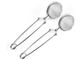 150x50mm Silver Gold Stainless Steel Tea Ball Strainer With Long Handle