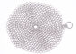 Food Grade 4'' 5'' 6'' 7'' 8'' Stainless Steel Chainmail Scrubber For Cast Iron