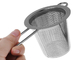Gold Stainless Steel 304 Extra Fine Mesh Tea Infuser With Long Handles