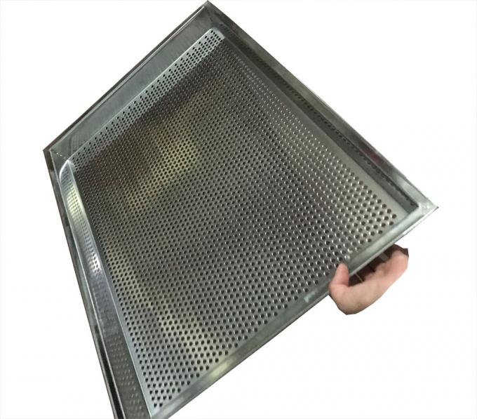 316 Stainless Steel Mesh Tray Oven Metal Perforatted Baking 2.0mm Thickness