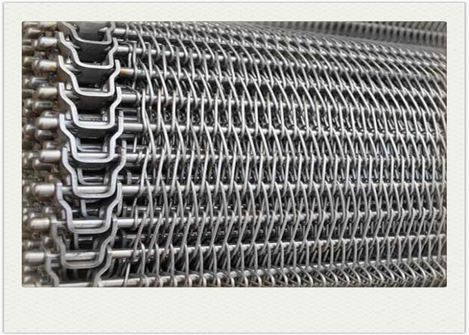 Balanced Metal Mesh Belt / Stainless Steel Conveyor Chain Belt Heat ...
