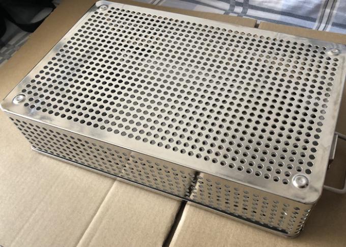 Stainless Steel Perforated Autoclave Metal Wire Basket For Medical ...