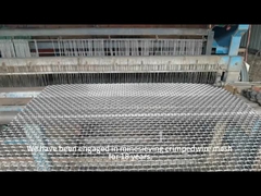Mild Steel 45# 65Mn Plain Weave Crimped Wire Mesh Mine Sieving Mesh
