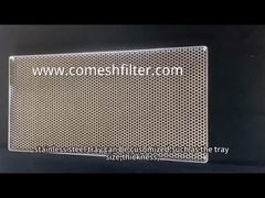 460*660 Mm Perforated Drying Stainless Steel Mesh Tray For Dry Herbs