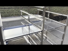 Customized size stainless steel tray rack drying baking trolley