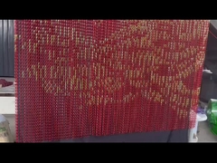 Customized Color Double Hook Decoration Aluminium Chain Link Mesh Curtain