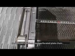 Food Grade Heat Resistant  Stainless Steel Chip Conveyor Belt Chain  perforated Conveyor Chains