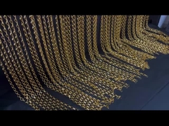 Aluminum Decorative hanging double hook chain curtain metal fabrics