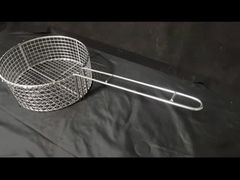 304 stainless steel wire mesh frying basket