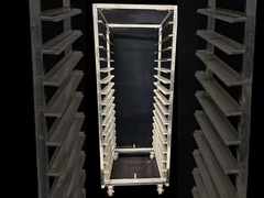 304 316 Stainless Steel Food Mesh Tray Rack Trolley for Bakery Bread Baking Cooling with Tray