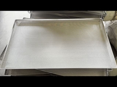 Double layers stainless steel perforated tray