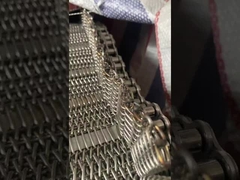 Food Grade Stainless Steel Metal Wire Mesh Chain Conveyor Belt For Oven Tunnel Annealing Freezing