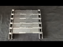Heat Resistant Stainless Steel Chain Link Plate Conveyor Belt For Bulk Material