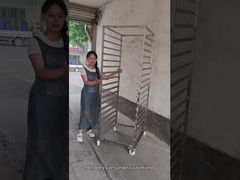 300kg Loading Weight 30 Tiers Stainless Steel Cake Cooling Rack Fruit Drying Tray Trolley