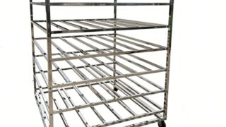 Bread Trolley Cart Shelves Bakery Rack with 20 pan aide load bun