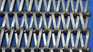 Metal Galvanized Carbon Steel Dryer Flat Wire Mesh Wood Chip Conveyor Belt