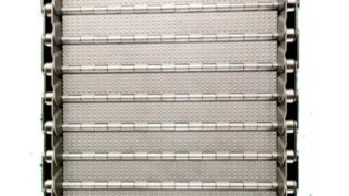 Metal High Carbon Steel  Hinged Scrap Chip Chain Plate Slat Mesh Conveyor Belt for CNC Machine