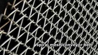 Food Grade Stainless Steel 304 Metal Conveyor Chain Weave  Wire Mesh Belt for biscuit Oven Bakery an
