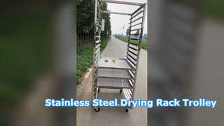 Stainless Steel Drying Trays Rack Drying Trolley