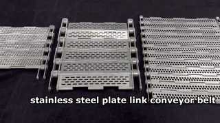 stainless steel chain plate link conveyor belt
