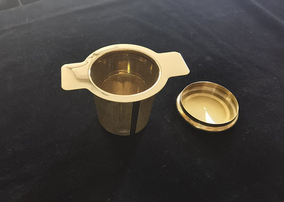 Good price Reusable 304 Stainless Steel Tea Infuser Strainer With Lid And Handles online