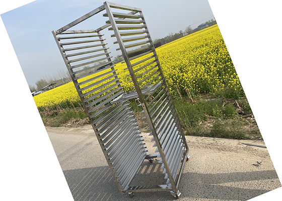 Good price Heat Resistance 16 Layers 32 Pans Stainless Steel Rack Trolley For Bakery online