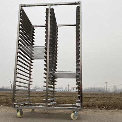 Good price High Temperature Resistant Ss Tray Rack Trolley 15layers OEM ODM online