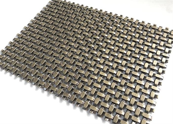 Good price Antique Plated 3.0mm  Brass Wire Mesh Sheets Single Crimp Brass Decorative Mesh online